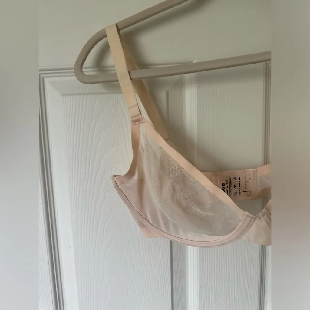 CUUP THE PLUNGE Cream Sheer bra. Size undefined - Image 5