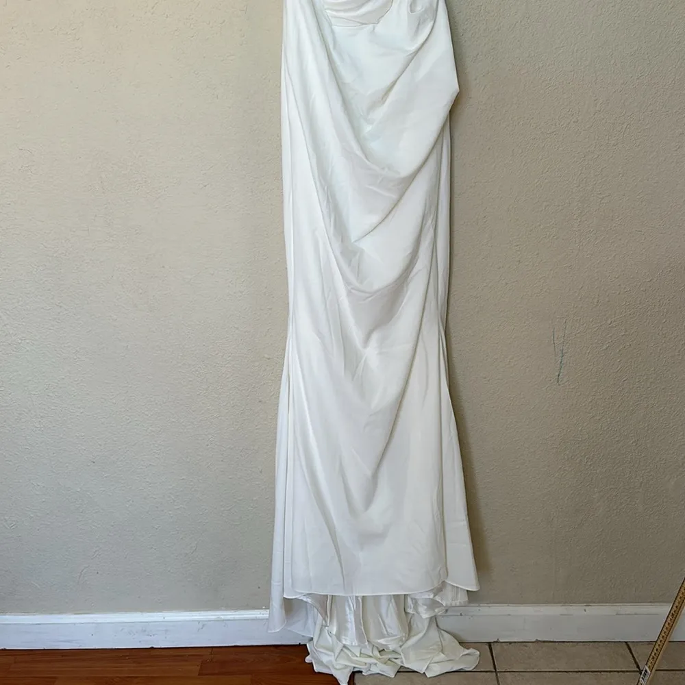House of CB ‘Esmee’ Ivory Draped Strapless Bridal Gown Wedding Dress NWOT SIZE S - Image 8