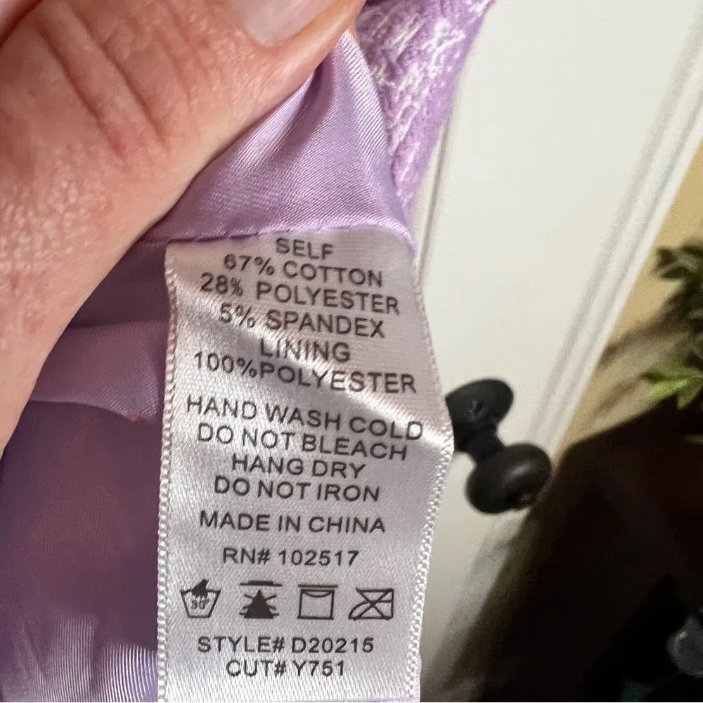 Soprano Cocktail Dress Tulle Lined Size Small Lavender Coquette Formal Easter‎ - Image 2