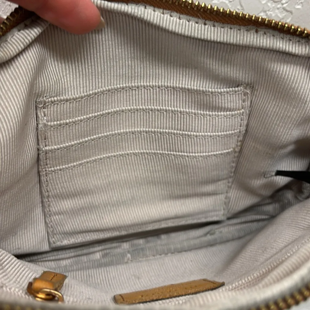 Margot Camel Leather Small Crossbody Bag Tan - Image 5