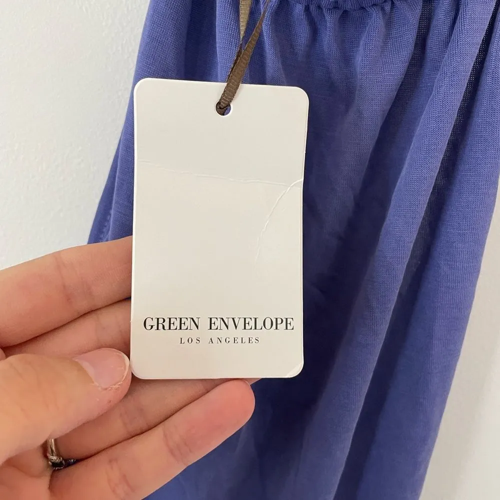 NWT Green Envelope Tank top with High Neck green size S Blue - Image 4
