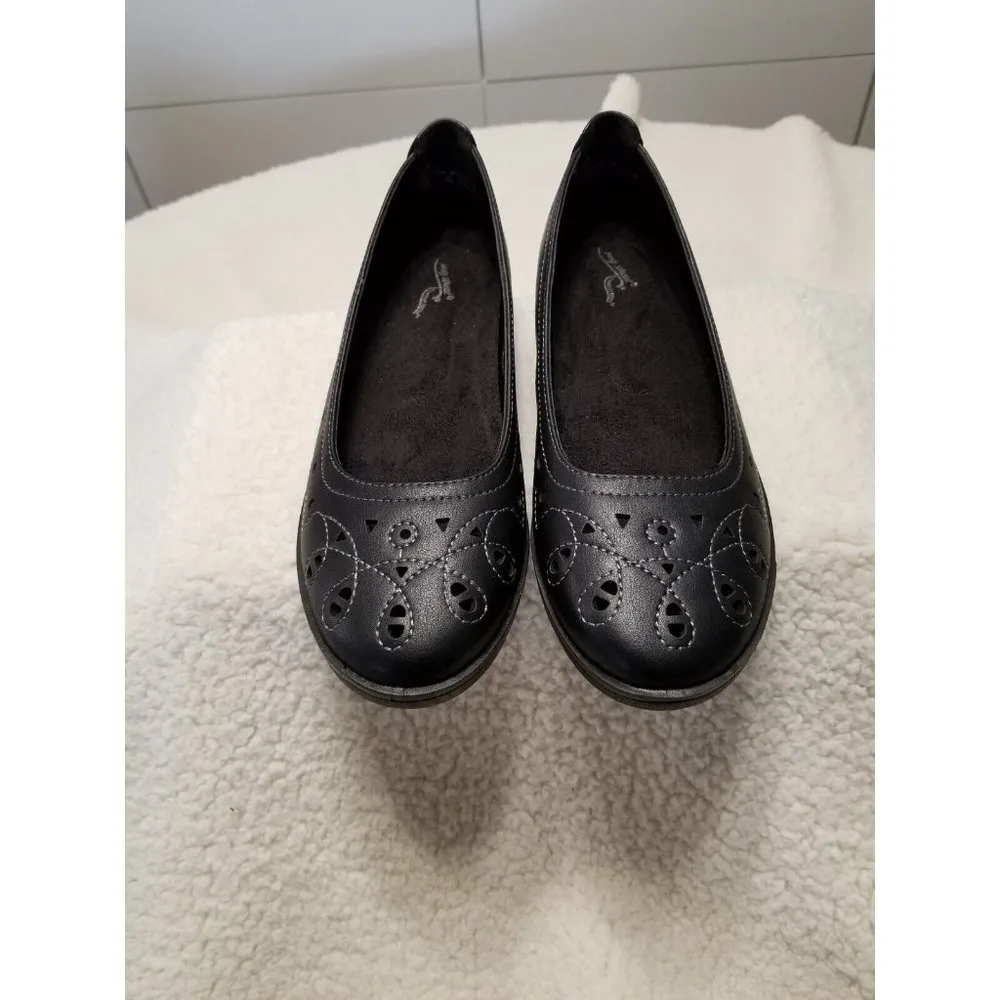 EASY STREET Black Comfort Wave Loafers ALFIE Flats Shoes Size 6.5 M - Image 4