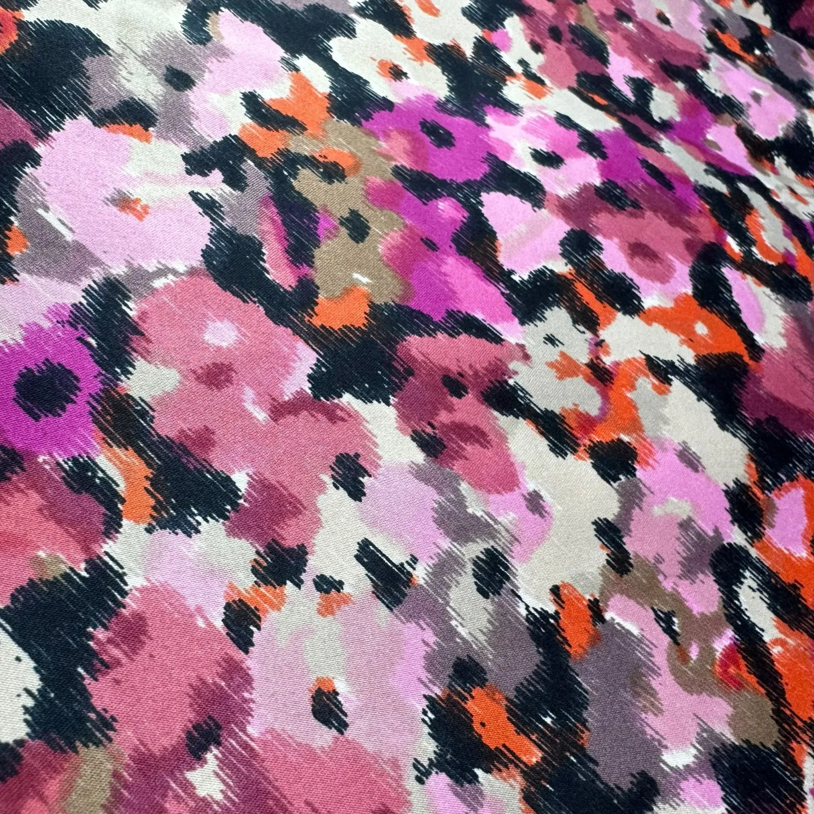 Banana Republic‎ Pink Floral Sleeveless Satin Bow Lightweight Blouse Size M - Image 6