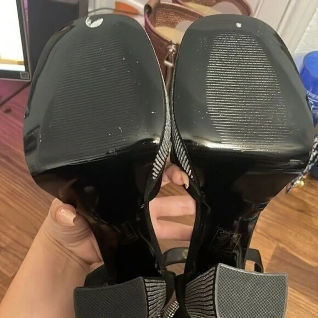 💖Azalea Wang AKIRA Dolls Kill Diamonds on My Feet Chunky Pump Rhinestones - Image 3