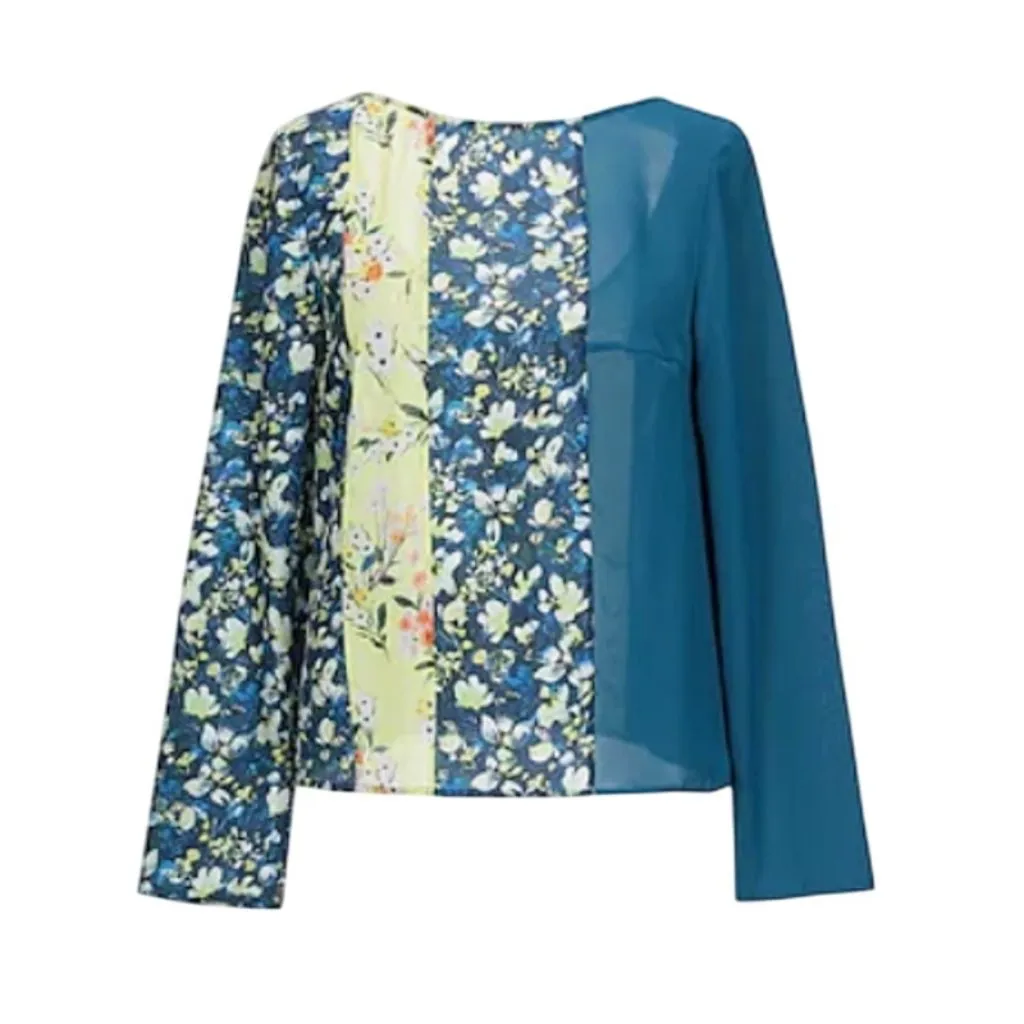 Acne studio  Loretta Floral Print Blouse Green size 6 - Image 2