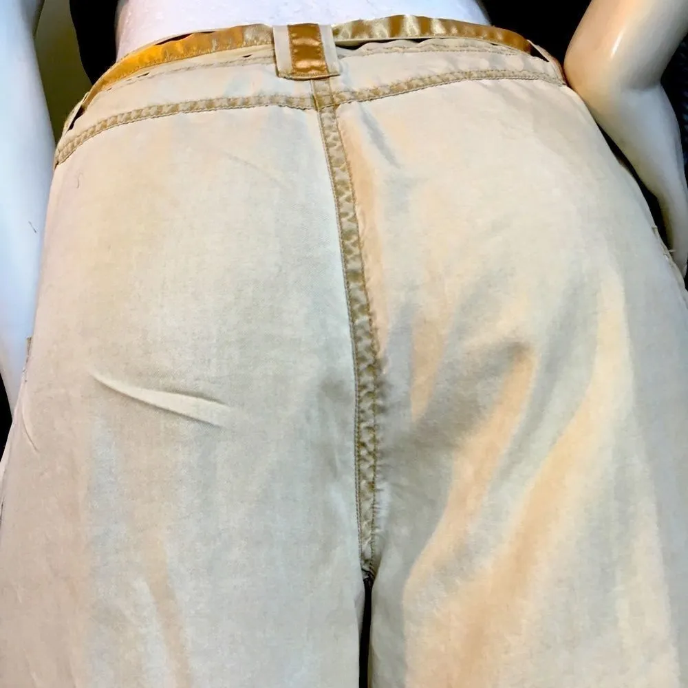 %100 SILK Drawstring bottom pants! Rare & no other - Image 9