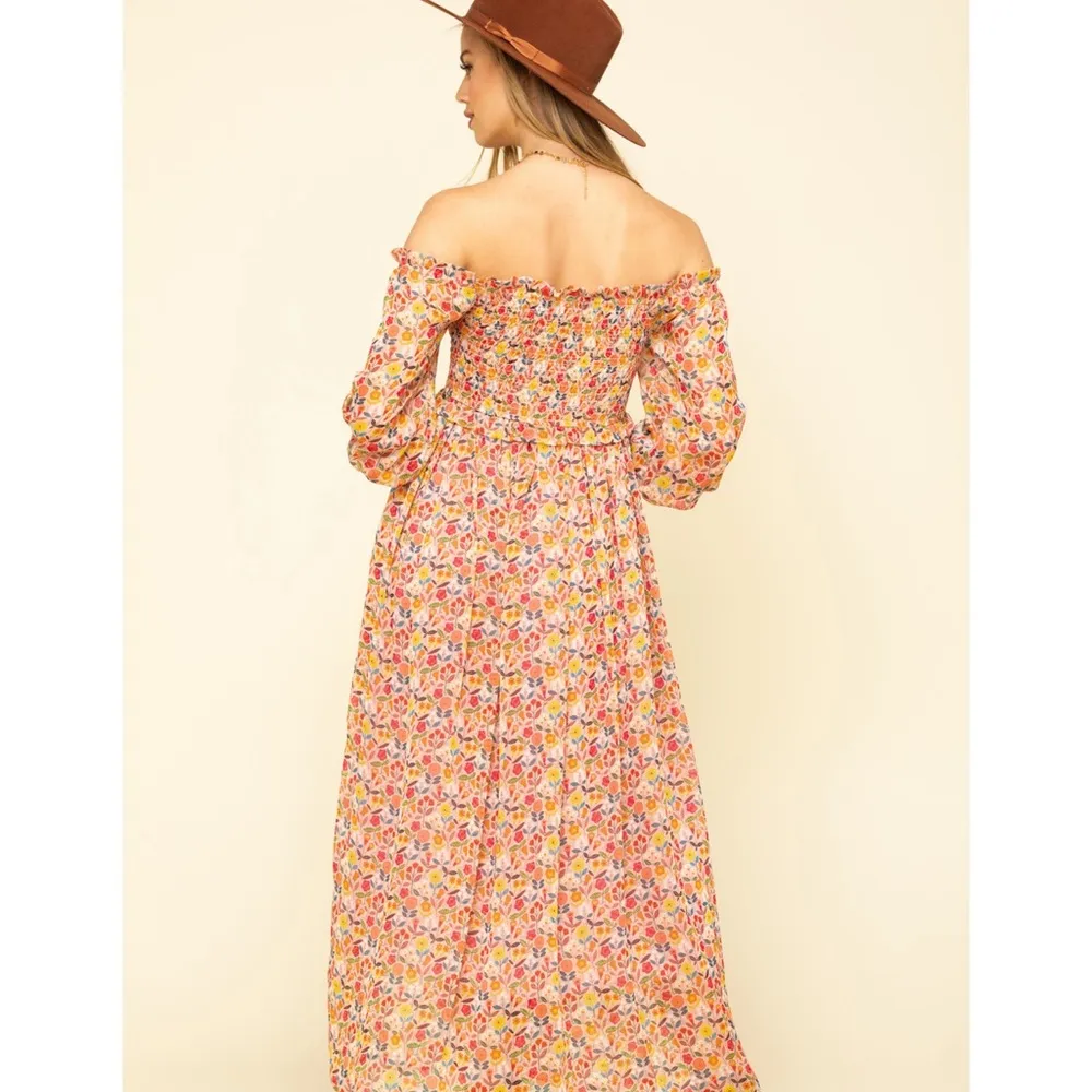 Kiki Sidonio by Molly Bracken floral print, smocked, midi dress - Image 10