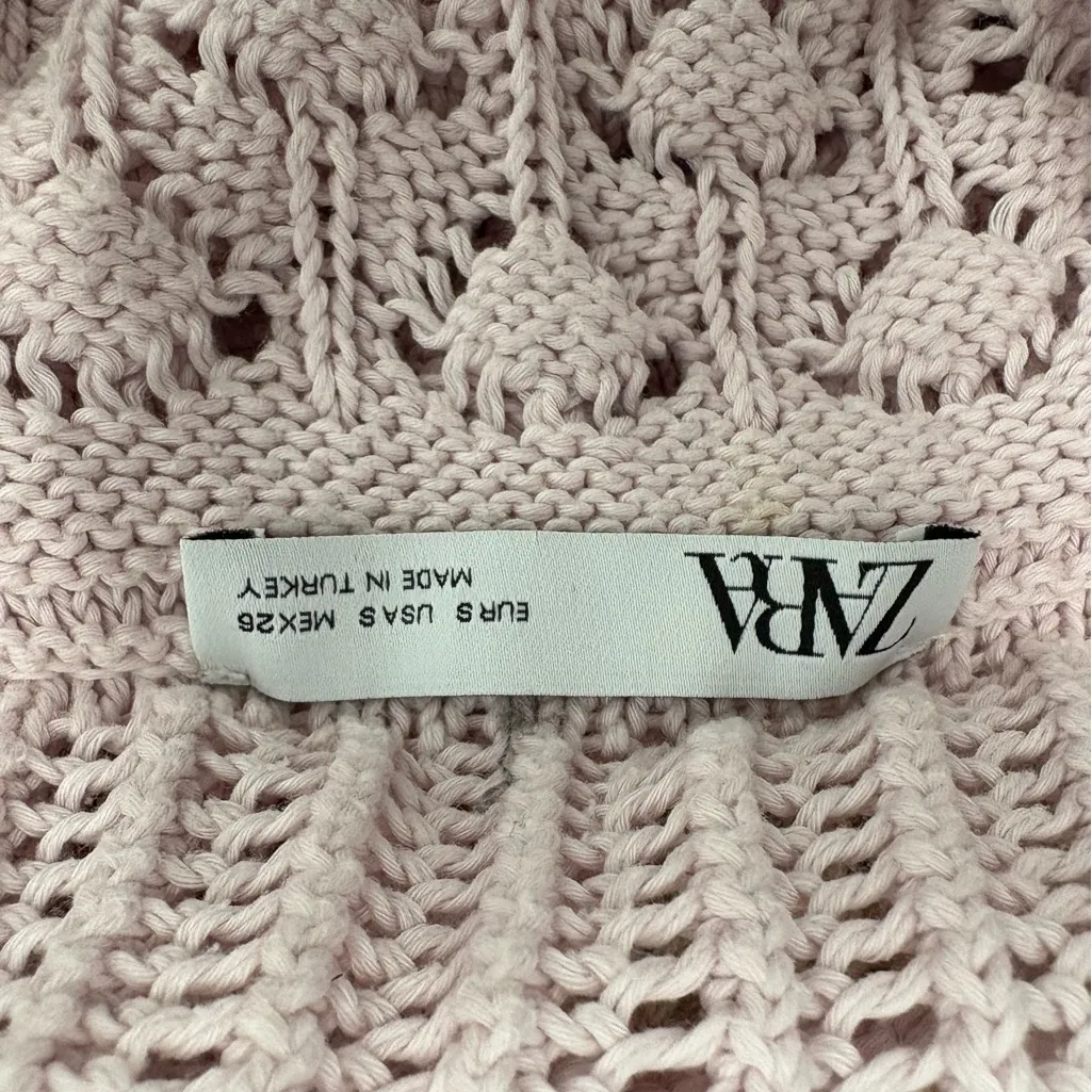 Zara Light Pink Knit Sweater - Image 2