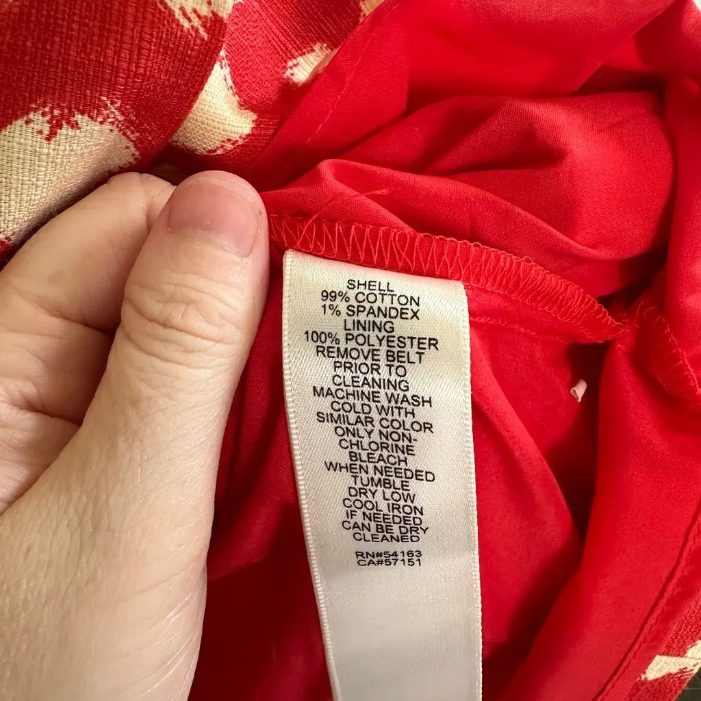 Eliza J Women’s 12 Polka Dot Red Orange Dress New - Image 4