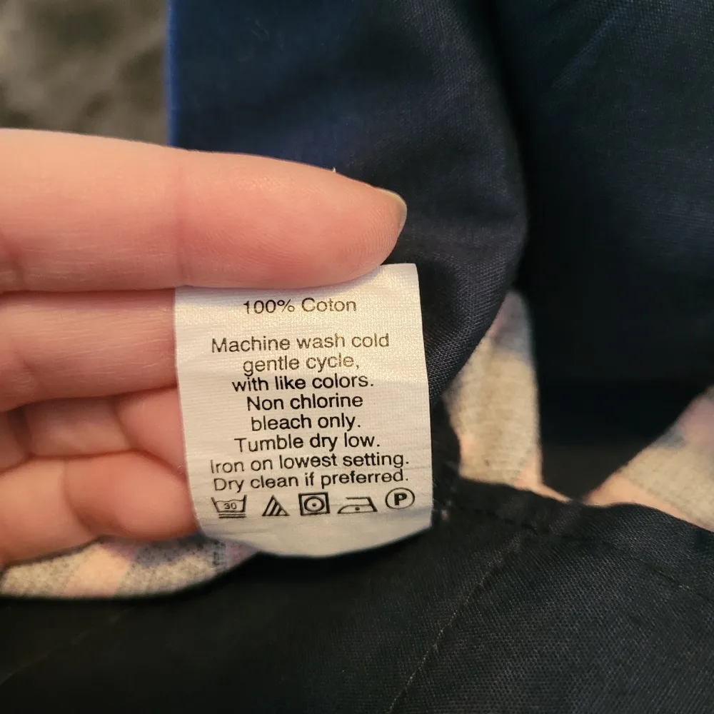 J. Crew Factory Navy and Coral Striped Shorts Pink Size 4 - Image 9