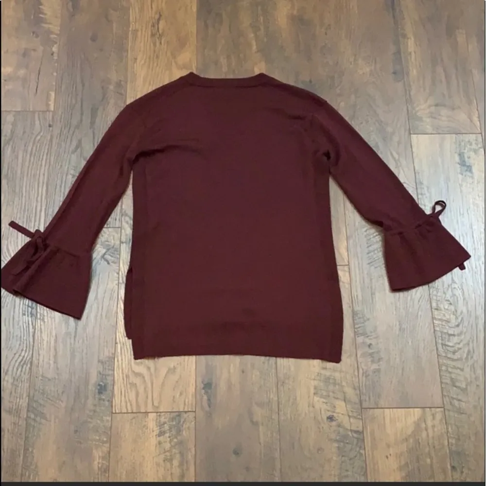 J Crew Drawstring V-Neck Merino Wool Sweater - Image 6