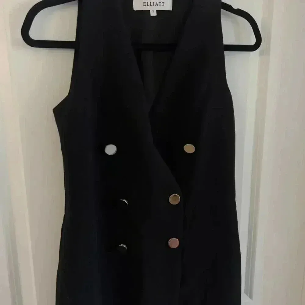 308 Elliatt Iris Blazer Dress in Black Size Small - Image 4