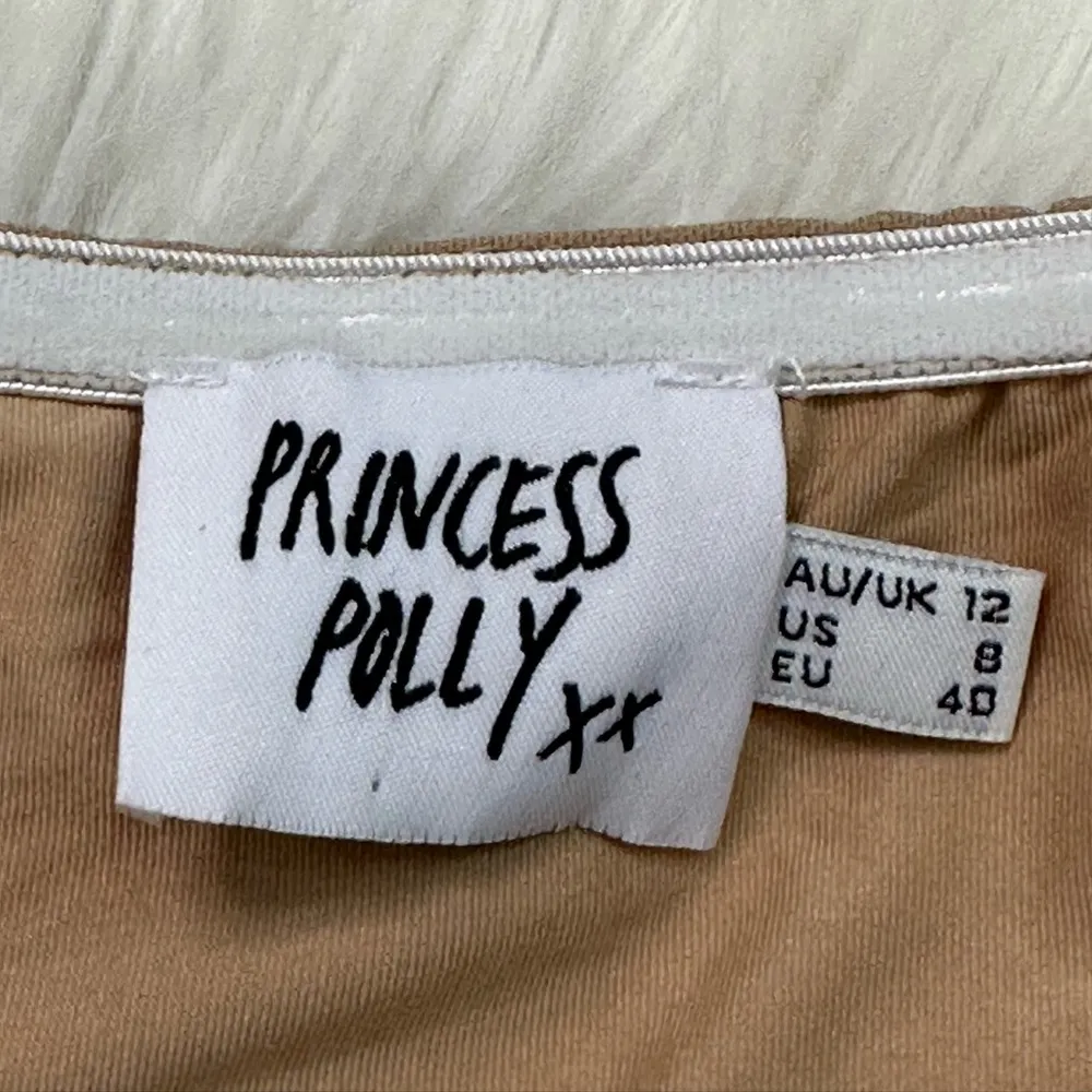 Princess Polly Tan Strapless Ruched Side Mini Dress - Image 7