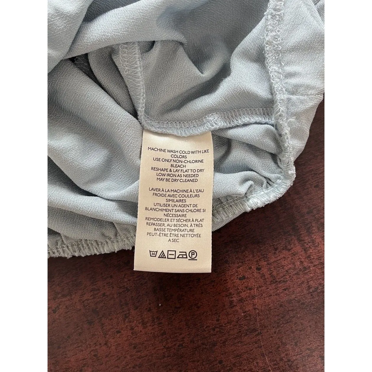 Anthropologie Women's Draped V-Neck Top, Blue bell Size XS - Image 8