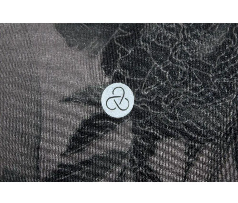 Womens Zella Run In Long Sleeve T-Shirt Gray Black Floral Crew Neck Top Size XS - Image 3