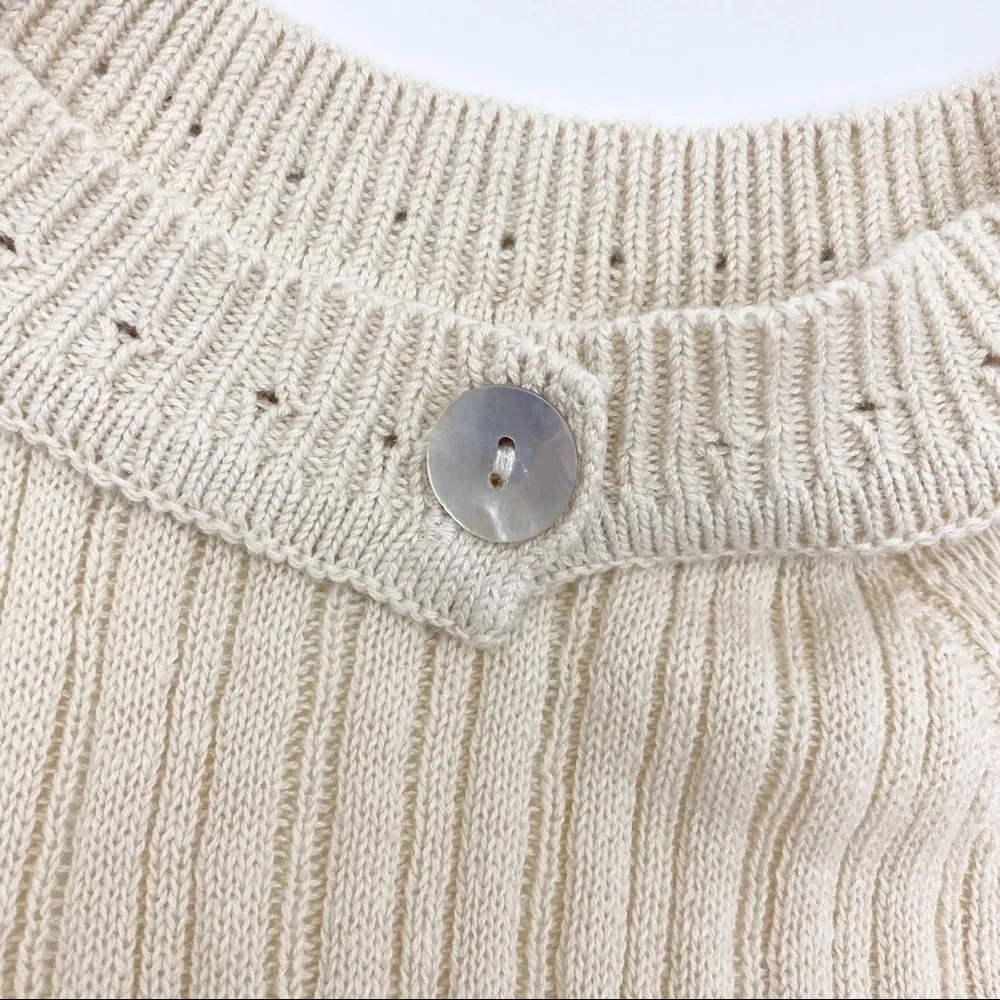 L’Academie X Revolve Linen Cotton Thalia Knit Halter Top: Tan - Image 10