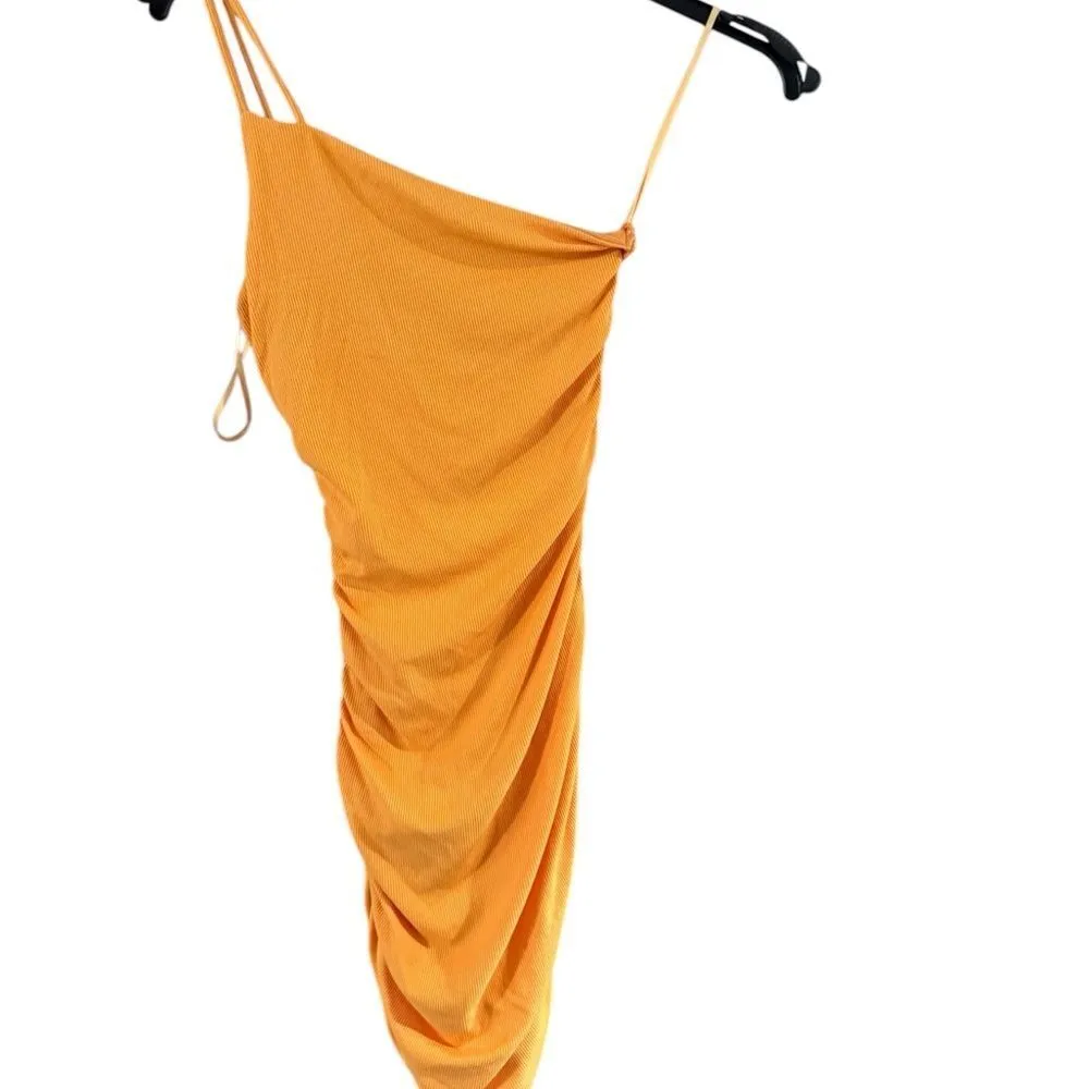 Princess Polly Orange Ruched Mini Dress - Image 5