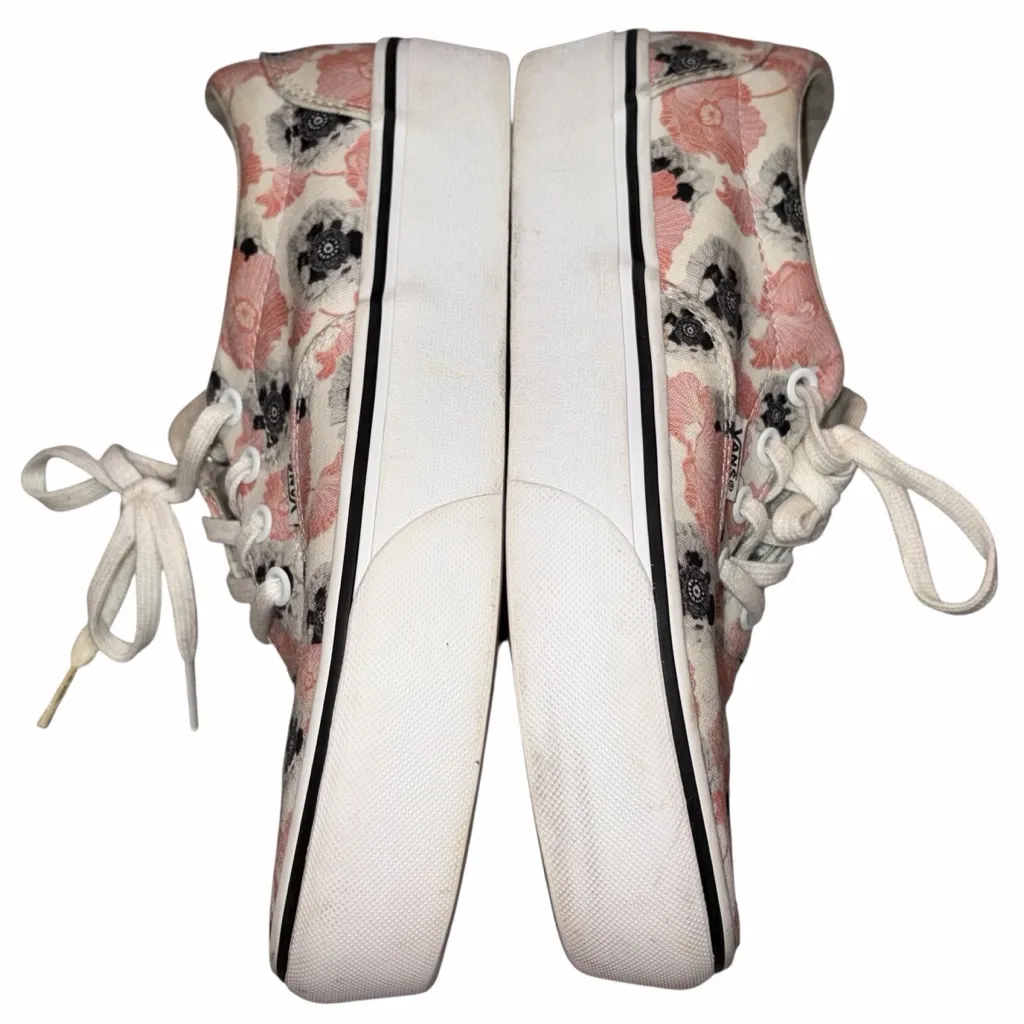 Vans Doheny California Poppy Platform Lace Up Canvas Floral Sneakers Shoes 8 - Image 6