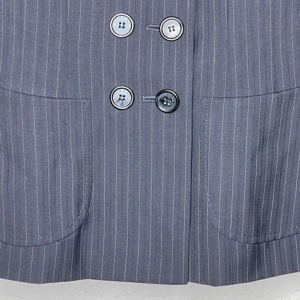 Anne Klein Wool Blend‎ Blazer Navy - Image 2