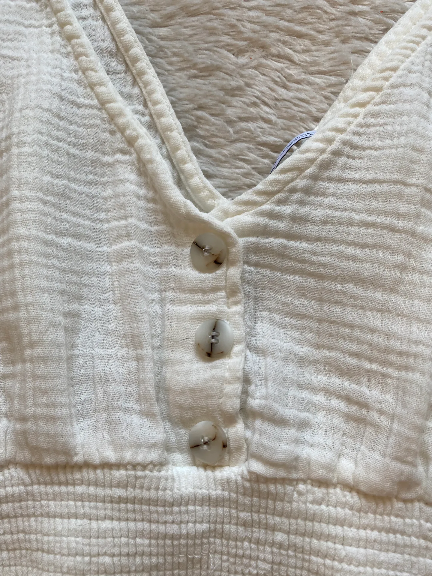 ZARA White Crop Tank - Image 2