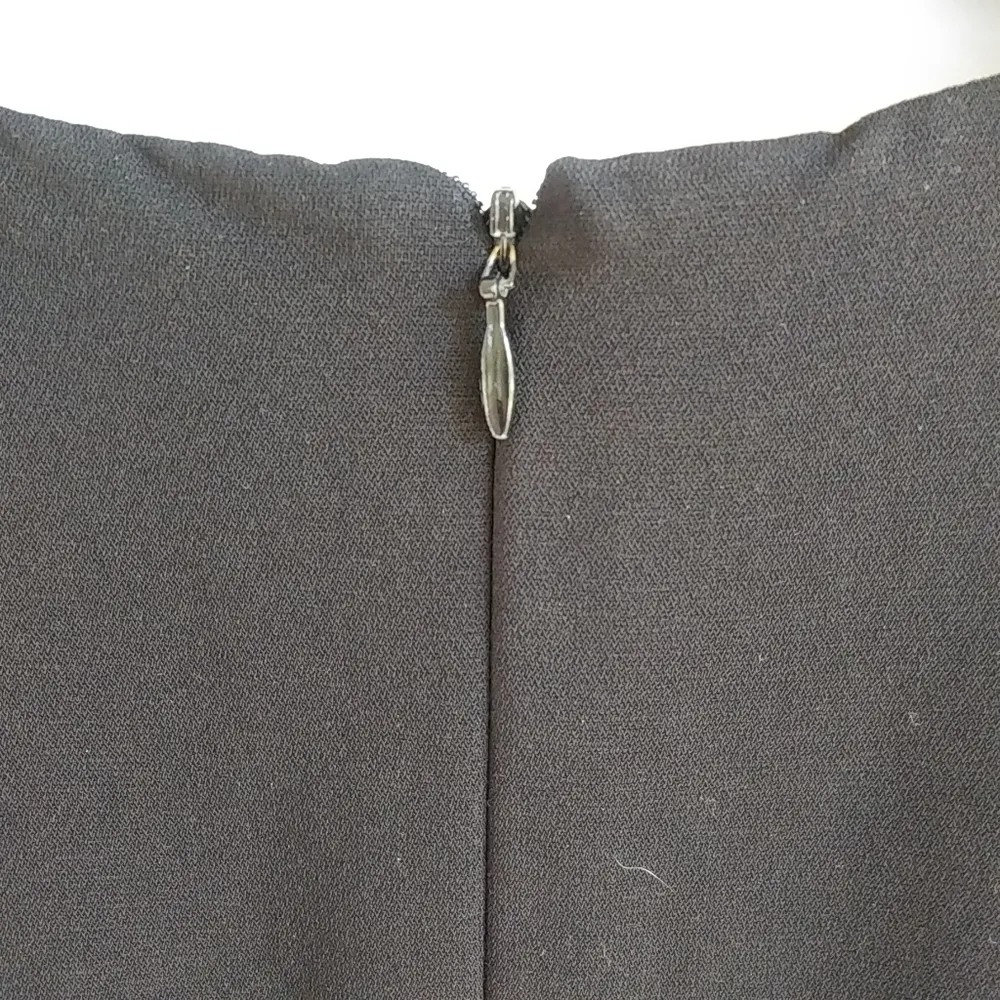 Sharon Young M Black Formal Midi Dress Funeral Size 10 - Image 8