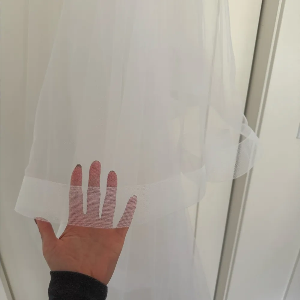 Chapel Horsehair 2” Veil in White - Image 6