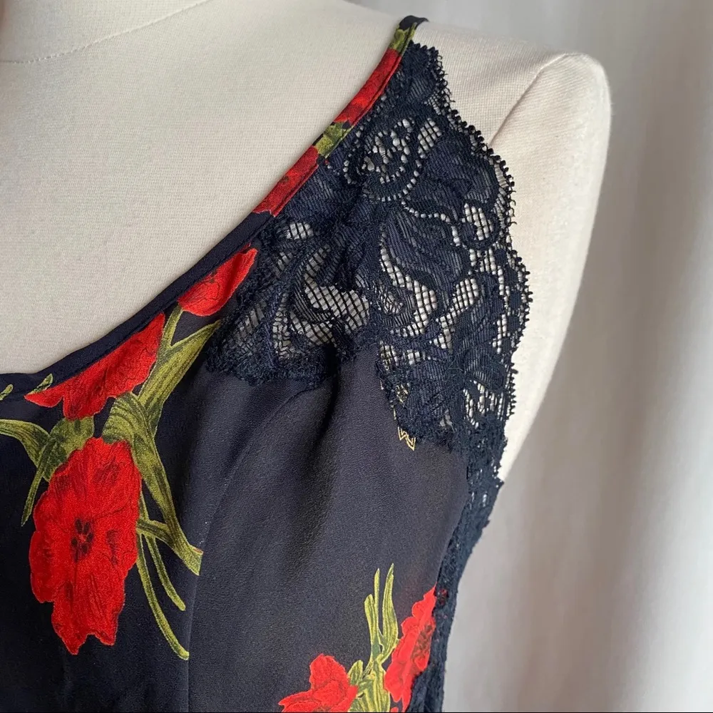 "Cerie" Black & Red Nightie Size M - Image 6