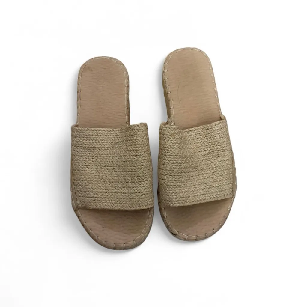 Beach by Matisse Del Mar Women's Beige Espadrille Platform Sandals. Size 7. Tan - Image 3