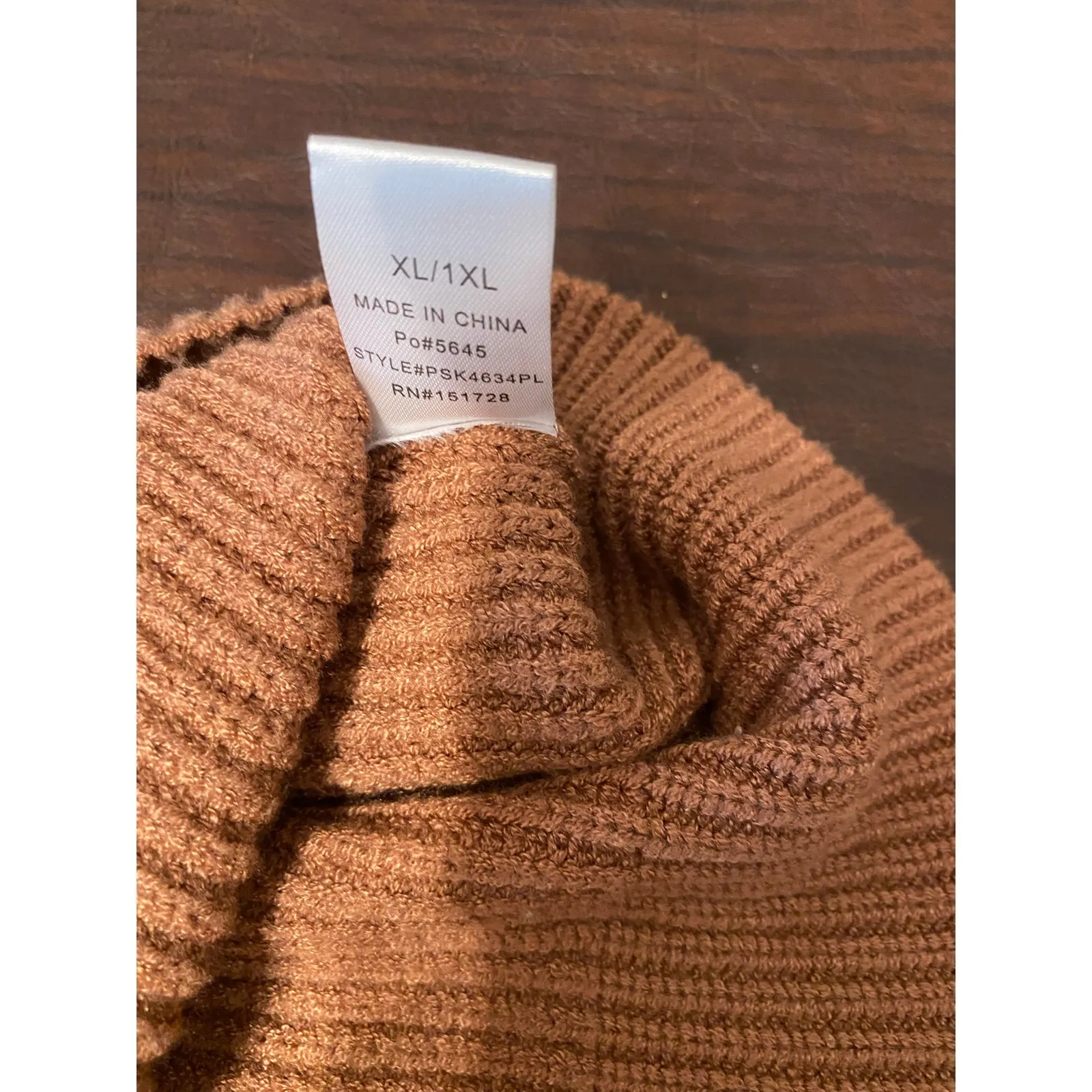 Pink Lily Oversized Ribbed Sweater Colorblock Leopard Sleeve XL 1X Cozy Casual - Image 7