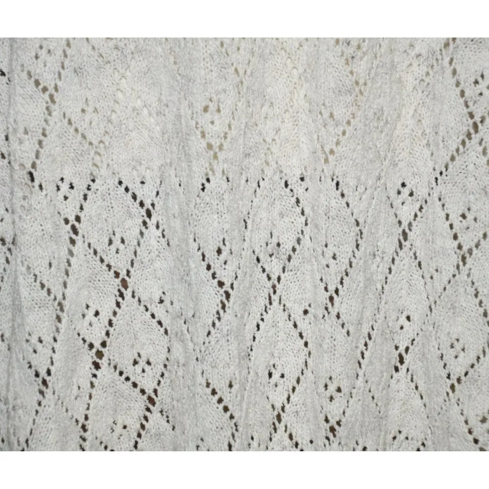 Anthropologie Knitted & Knotted Embroidered Crochet Launa Poncho Sweater Size S - Image 8