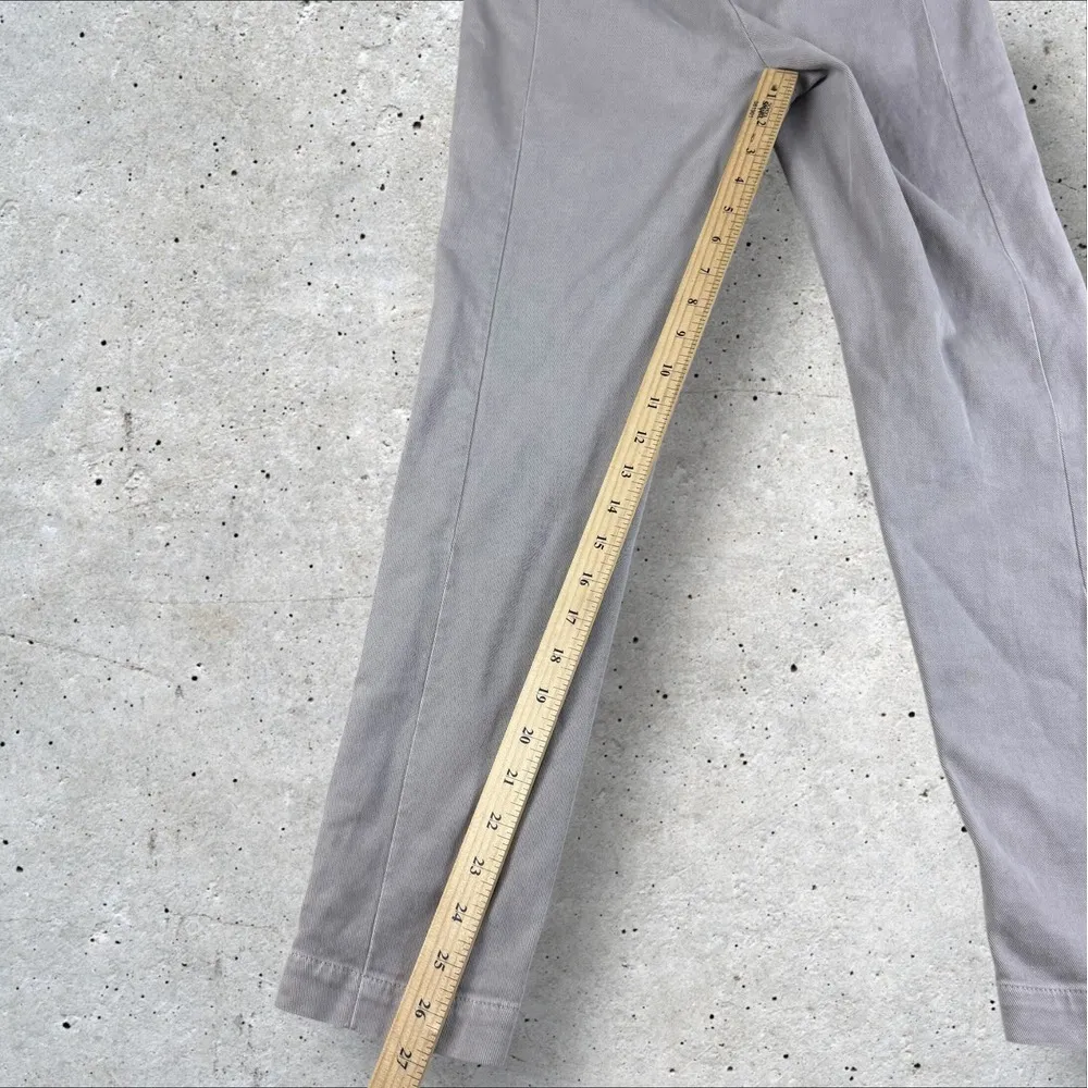 Brunello Cucinelli Straight Slim Leg Cotton Twill Dress Pant Trousers Sz 2 Khaki - Image 7