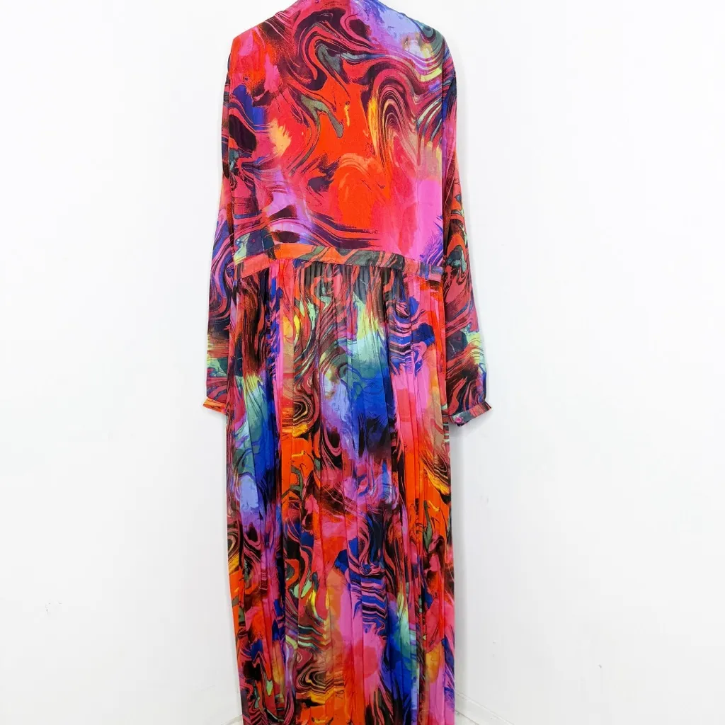 Torrid  Chiffon Tie-Front Pleated Kimono Duster – 4X (NWT) - Image 3