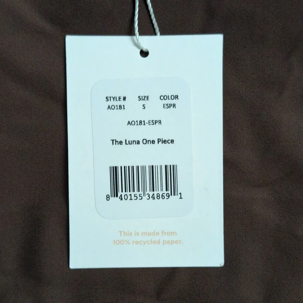 Andie Luna One Piece Espresso (Brown) Swimwear Bathing Suit Size S New - Image 7