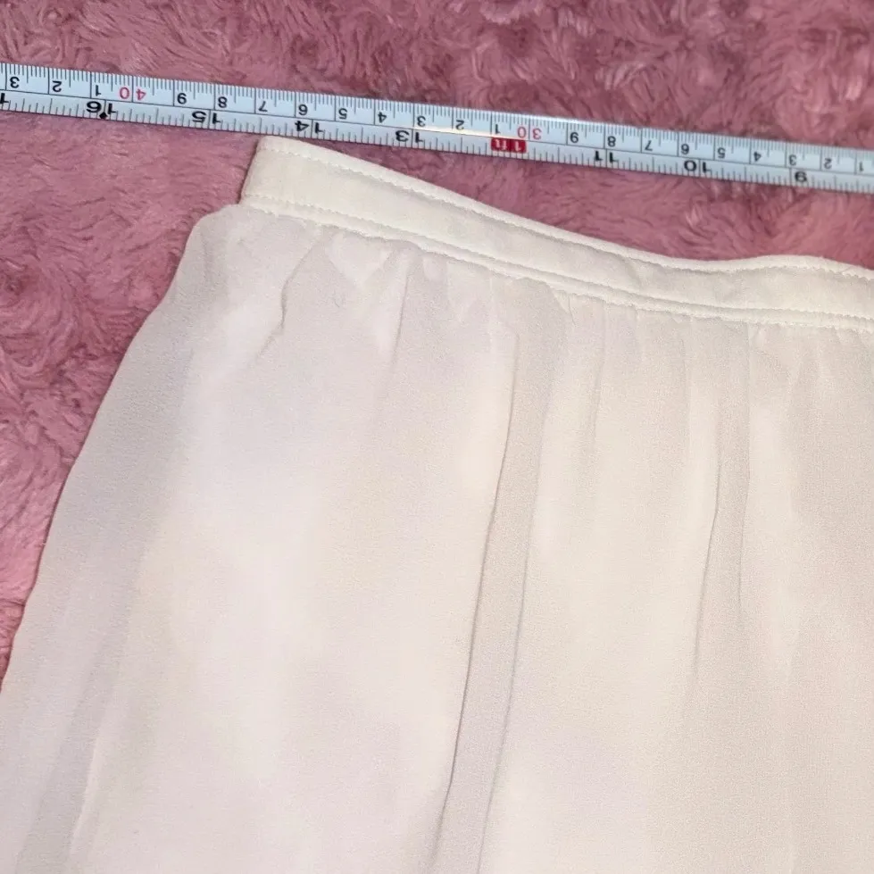 Abercrombie Fitch White Sequin Embellished Skirt Size M - Image 7