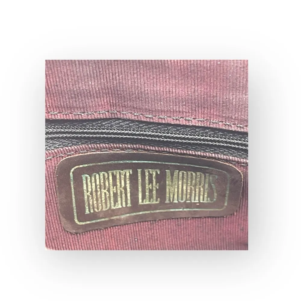 Y2K: Robert Lee Morris 𑁍 Gold Plated Brass Floral Medallion Clutch Crossbody Bag Brown - Image 10