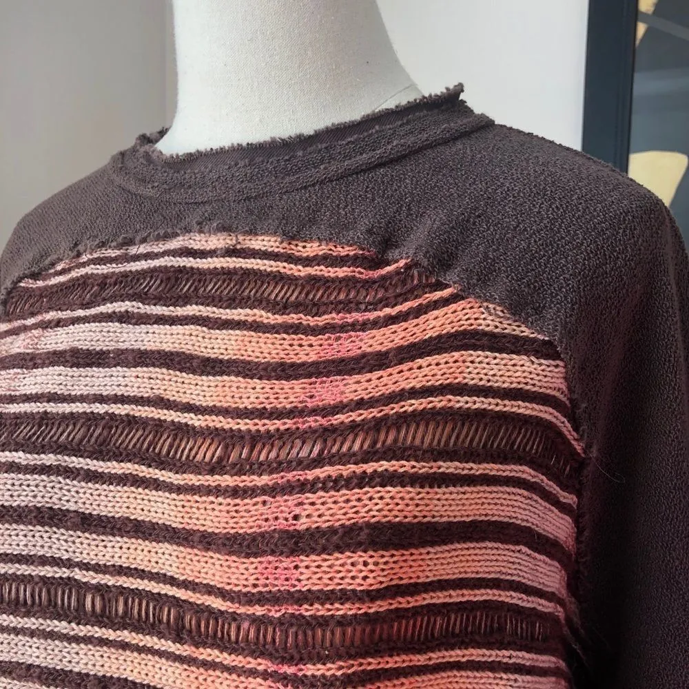 Free People NWOT Sample Sweater Fringe Crop S - Image 2