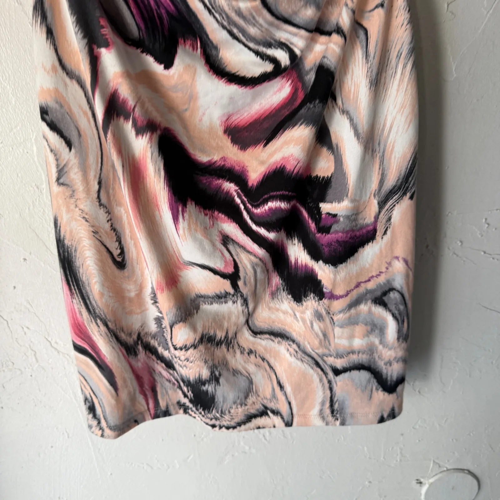 Face Kisses Plus Size 1X Abstract Print Chain Strap Tank Top Women Going out Top Pink - Image 5