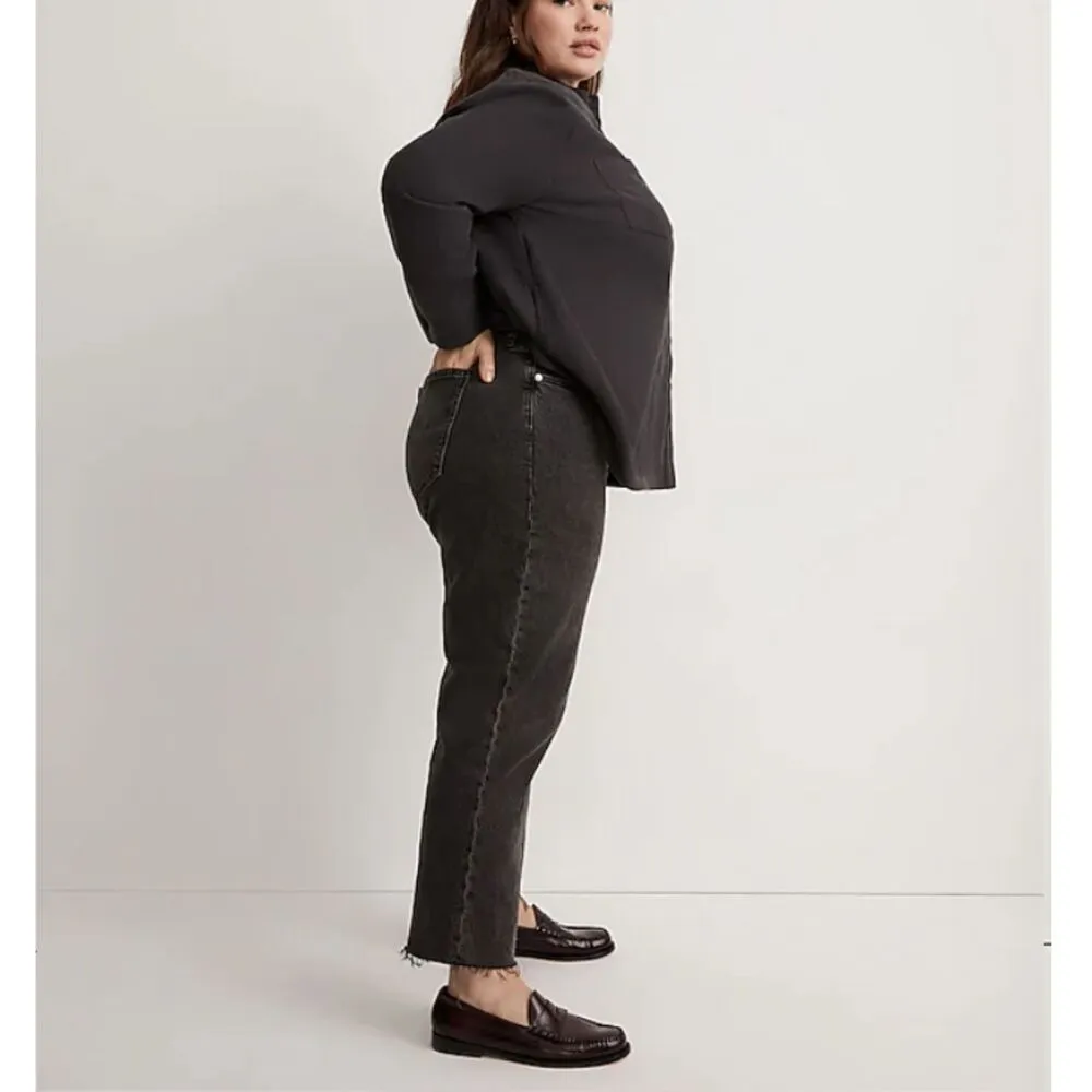 Madewell Women's NF775 Size 14W Black Curvy Perfect Vintage Straight Jeans EUC - Image 3