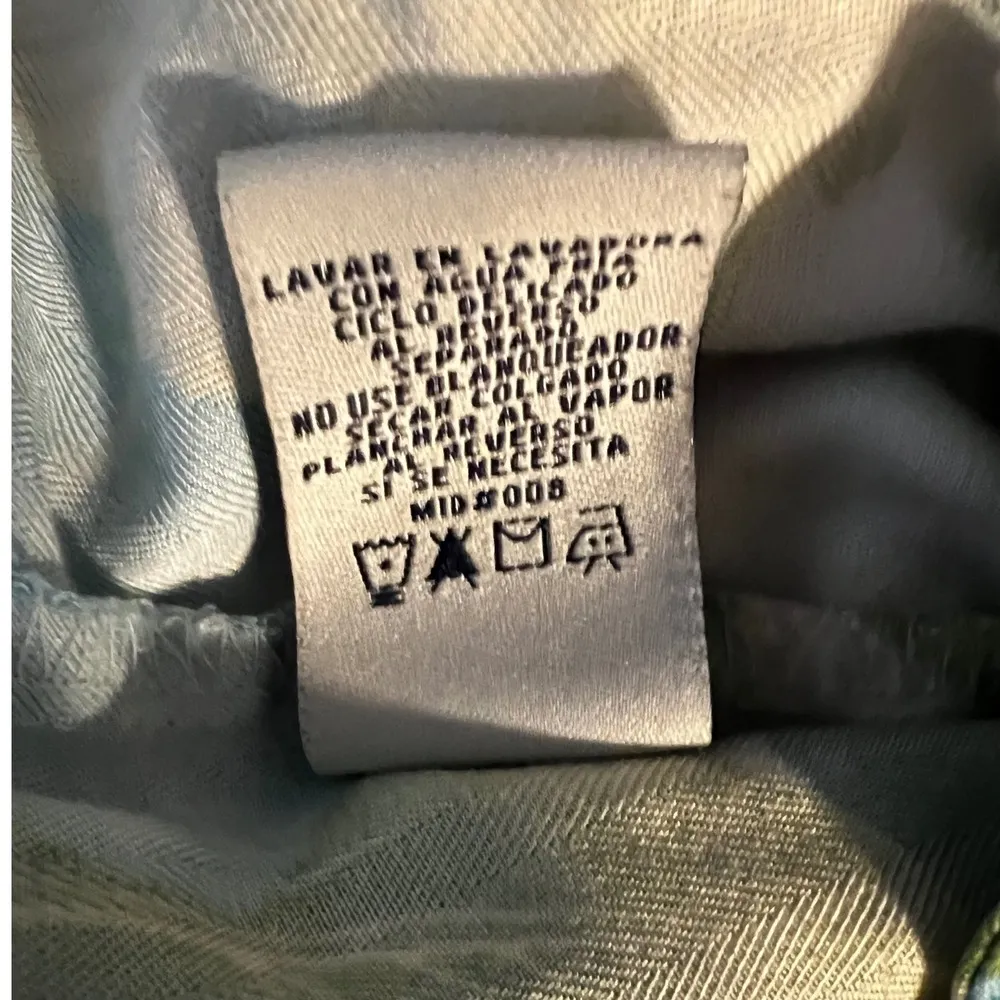 Caribbean Joe Women's Tropical Tie Front Sleeveless Top Size L Rayon Hibiscus - Image 4