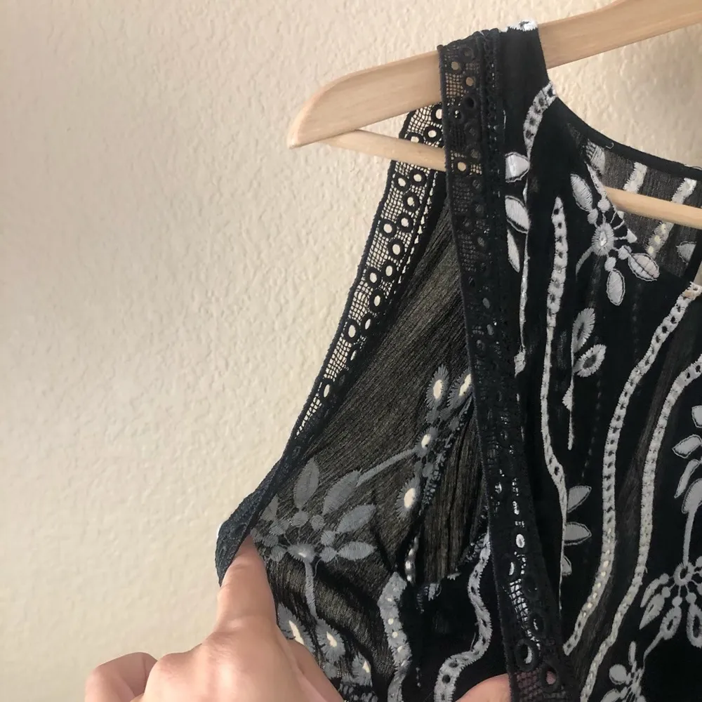 Abbeline cold shoulder embroidered open back top - Image 59