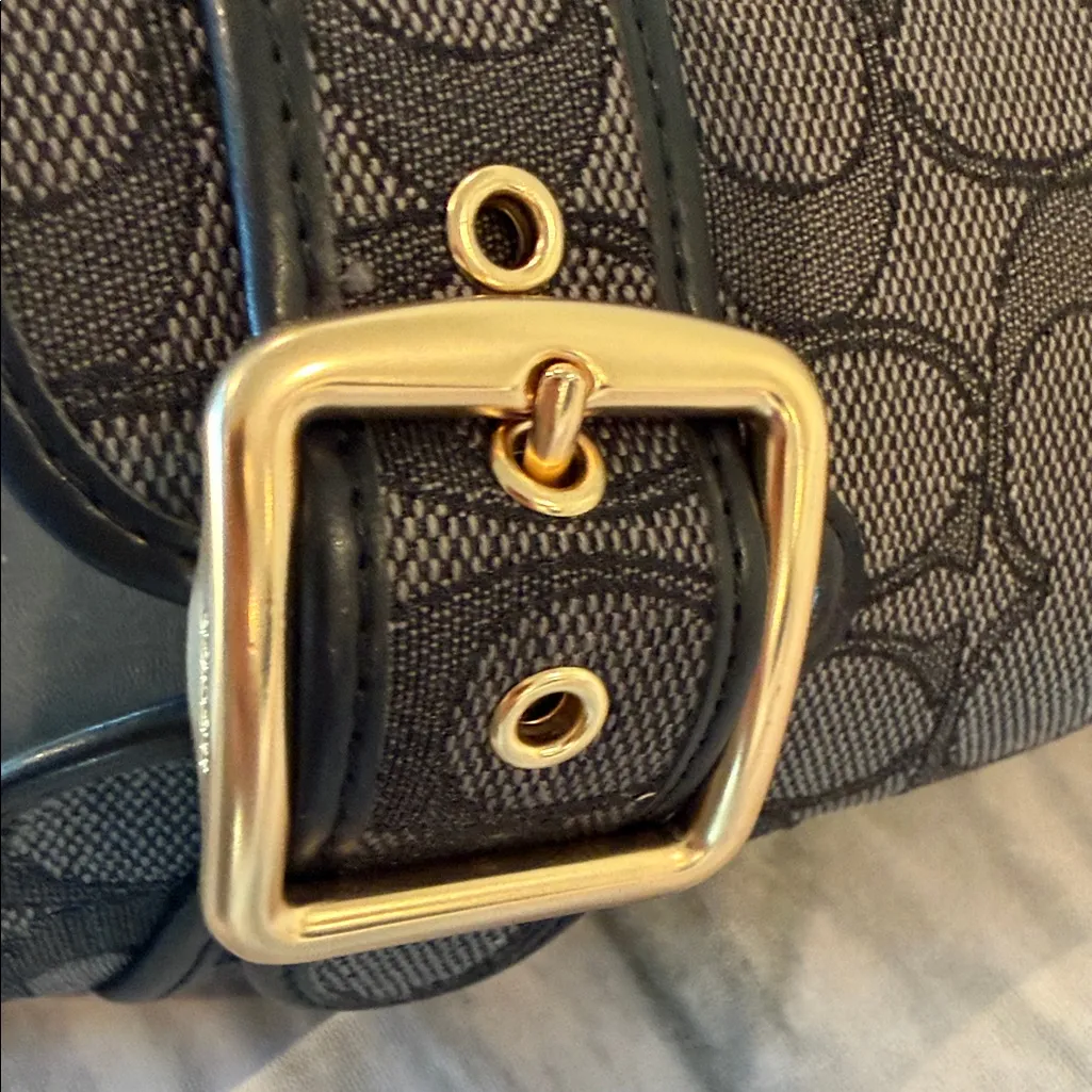 NWT COACH Women's Signature Jacquard Round Toe Archival Buckle Clogs - Image 7