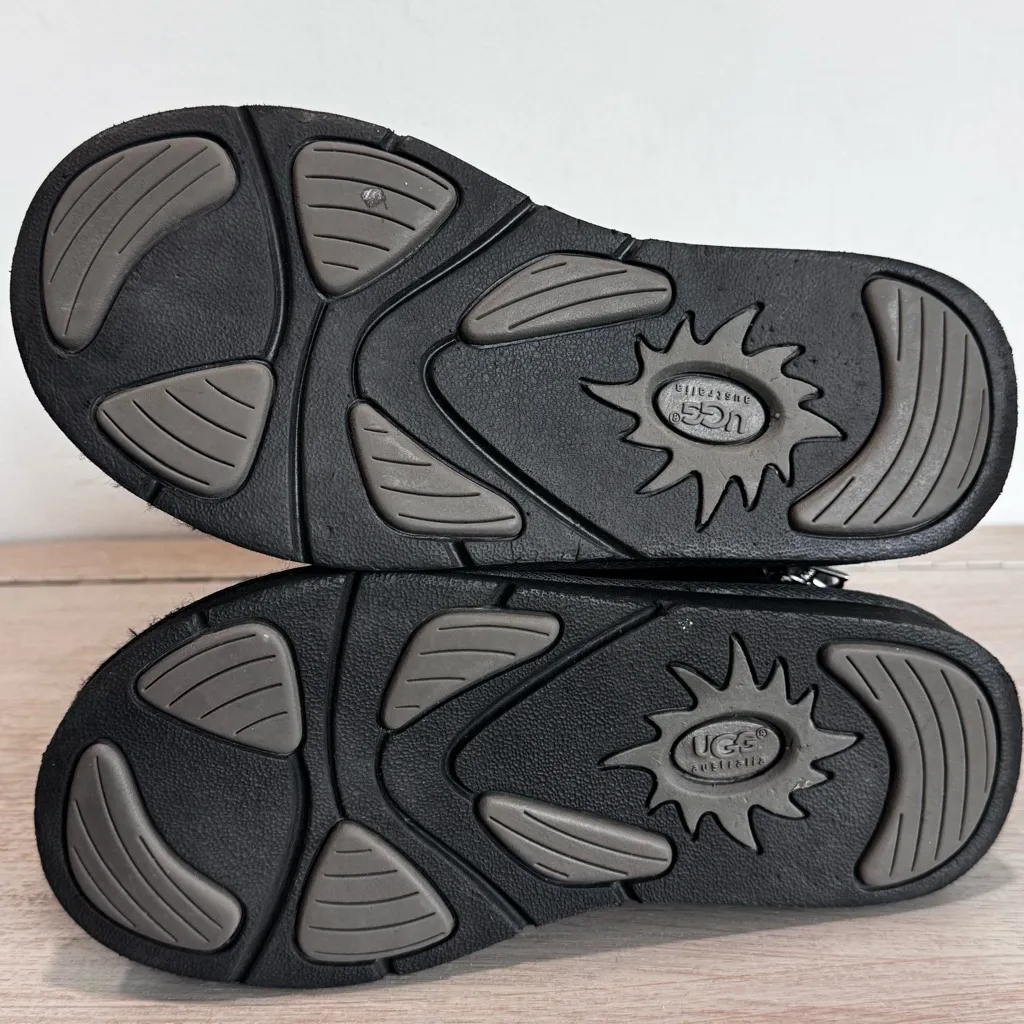 UGG Australia Mayfaire 5116 Sherpa Side Zipper Boots Size 6 in‎ Black Suede - Image 12