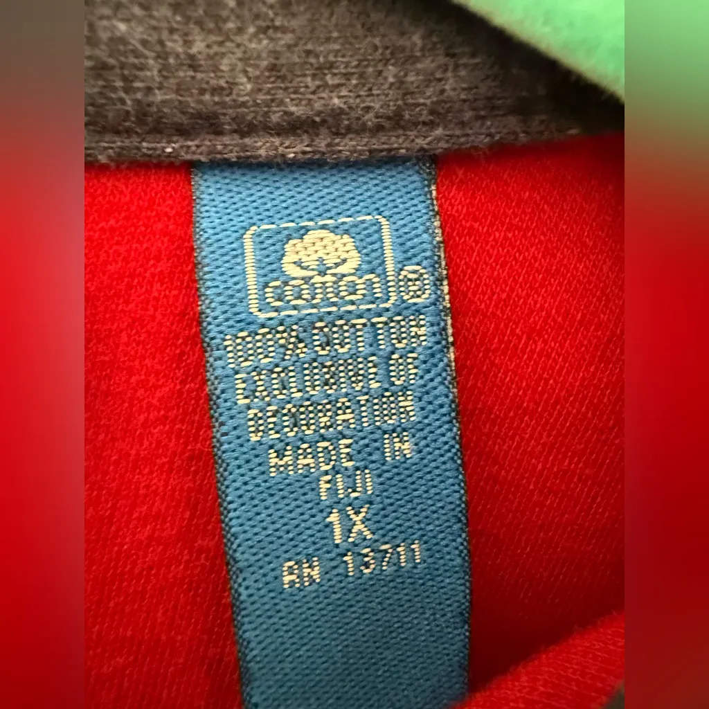 EUC, Christmas Karen Scott Light Sweater w/ Teddy Bears & Christmas Trees, Sz 1X - Image 5