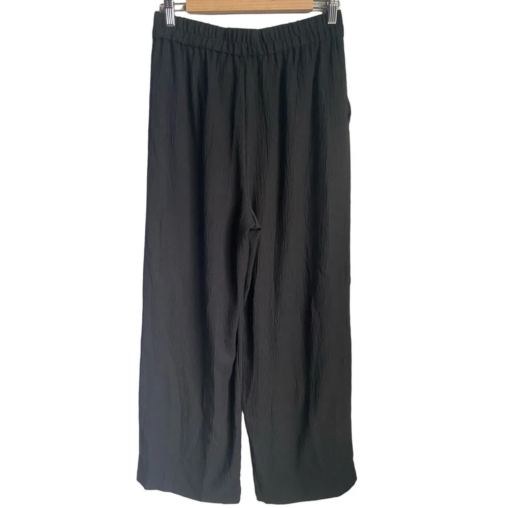 NEW Madewell High Rise Wide Leg Pull On Crinkly Pants w Pockets Style NC361 SZ S - Image 5