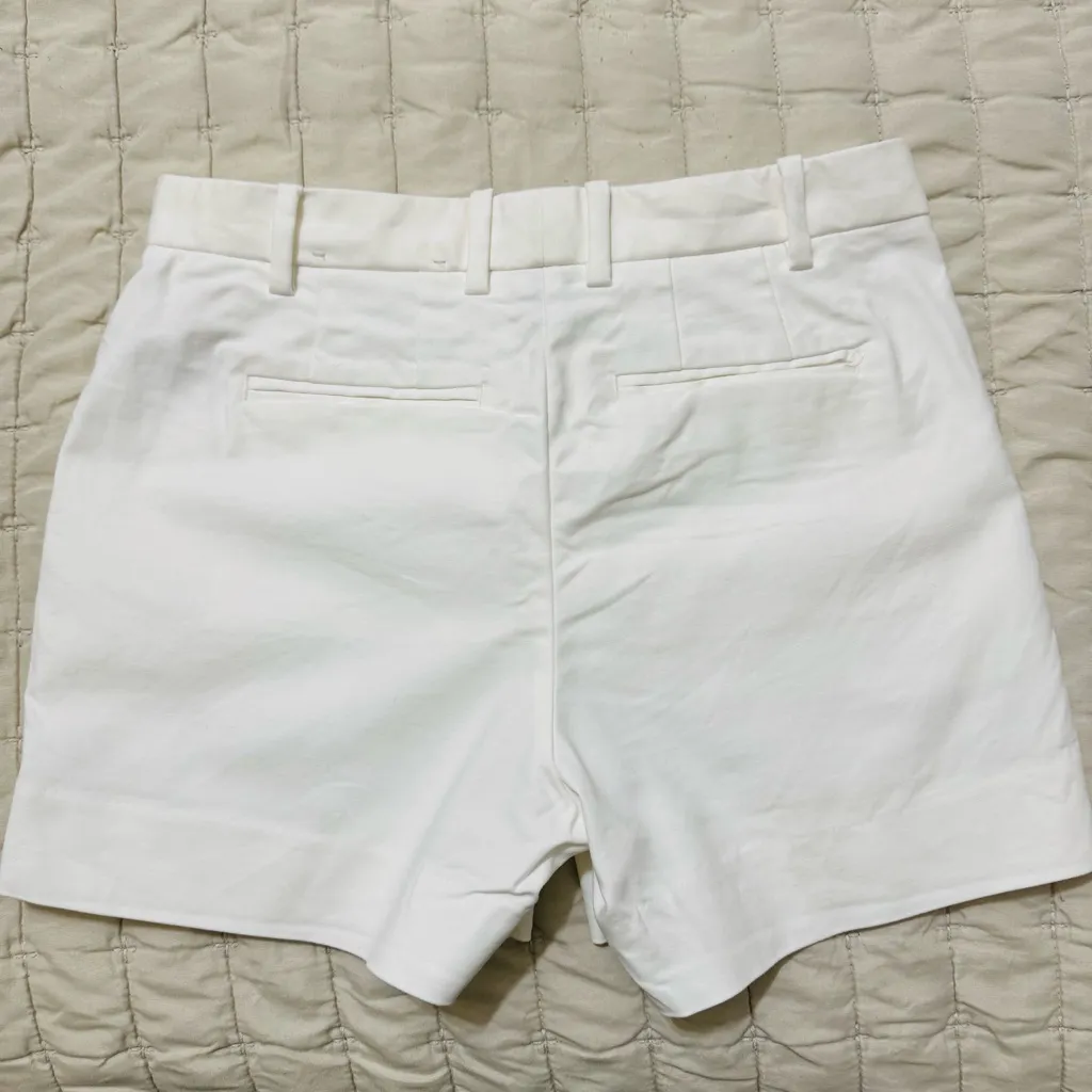 GAP Women White Tailored High Rise‎ Pocketed Casual Elegant Shorts Size 0 - Image 6