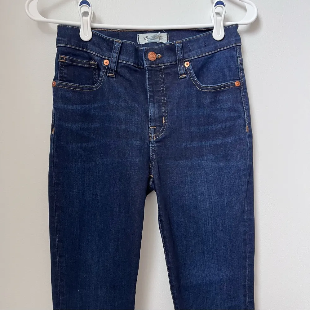 Madewell 9” Mid-Rise Skinny Jeans Women's Size 26 Dark Wash - Image 8