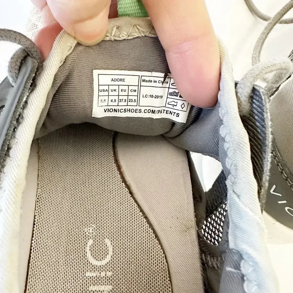VIONIC Adore Gray Lace Up Lightweight Active Sneaker Size 6.5‎ - Image 8