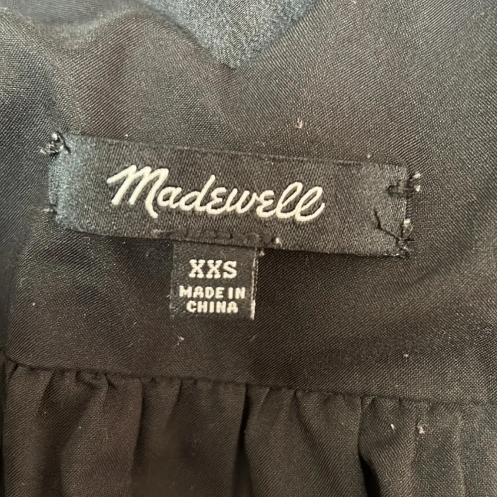 Madewell silk dress with embroidered detail - Image 10