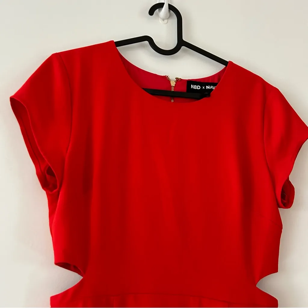 NBD x Naven Revolve Flame Scarlet Violet Dress - Image 3