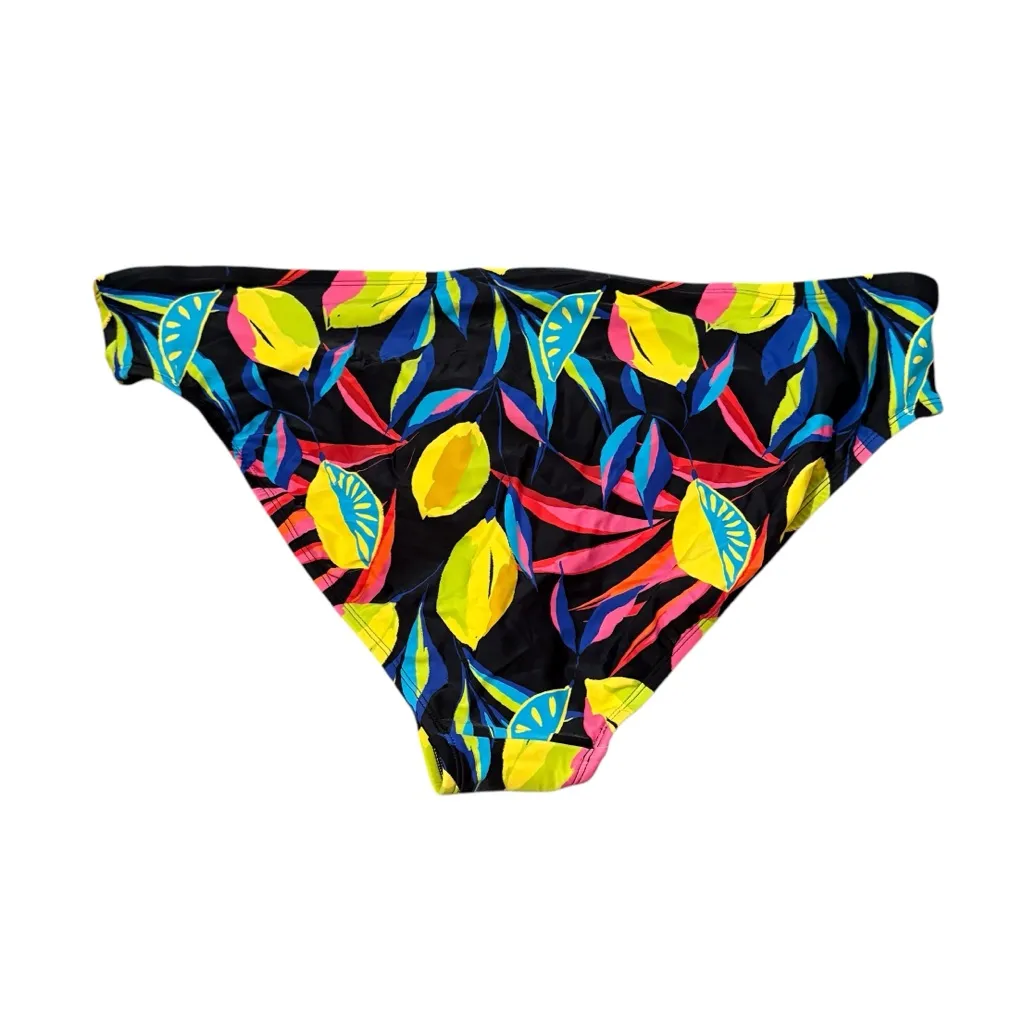 Tabitha Brown x Target Black Multi Tropical Lemon Print Bikini Bottoms 3X NEW - Image 2